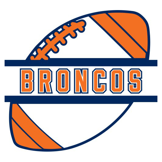 Football Denver Broncos Logo vinyl decal